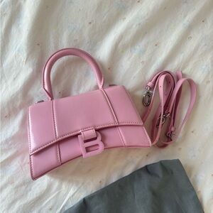 Pink Hourglass Balenciaga Handbag